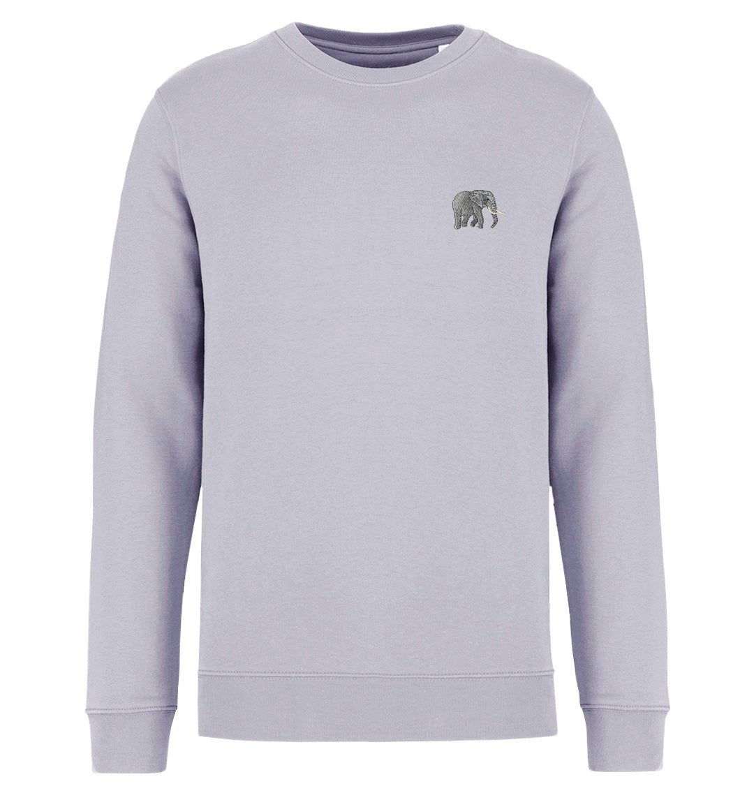 Elephant Mens Sweatshirt - Blue Panda