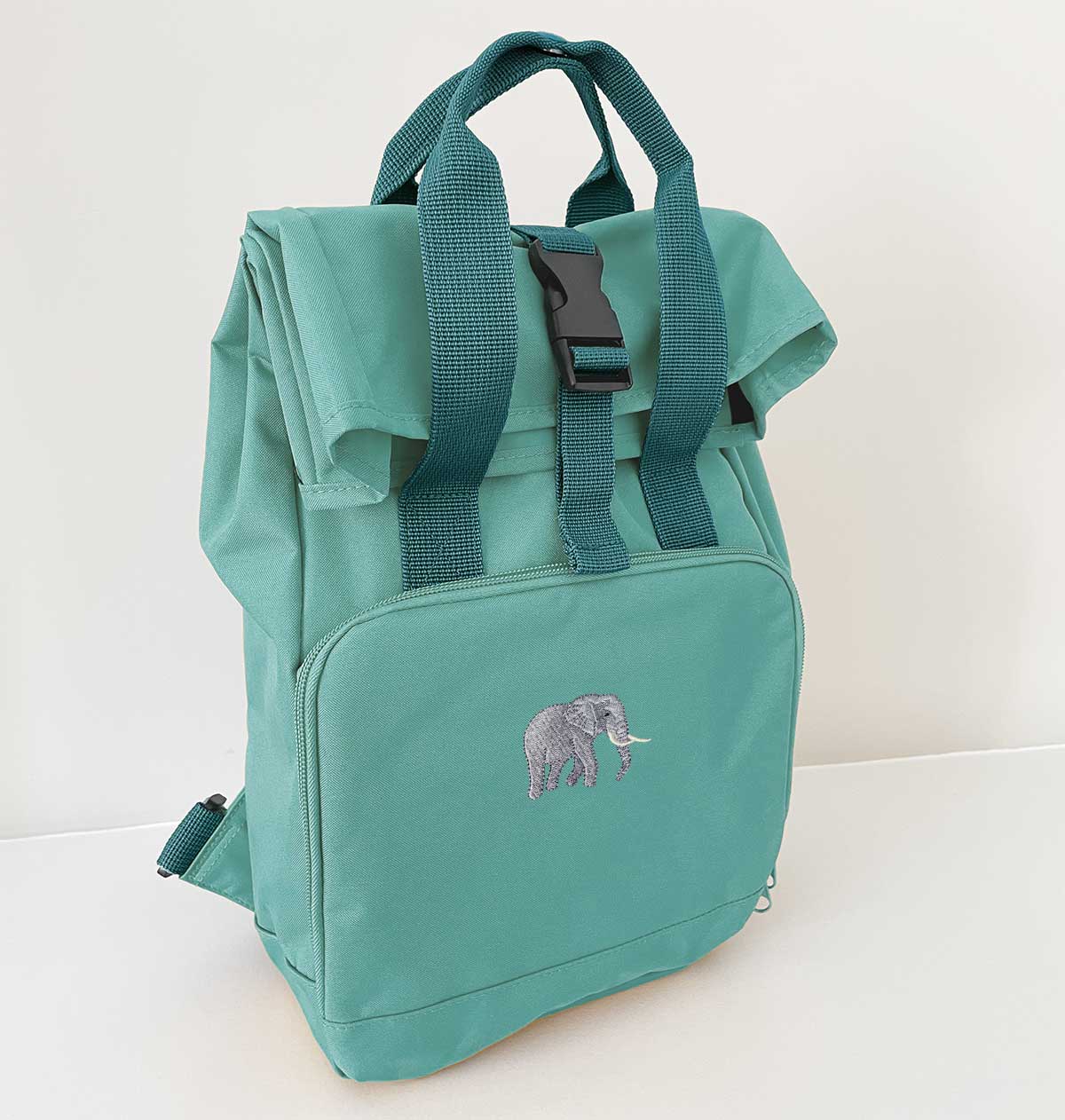 Elephant Mini Roll-top Recycled Backpack