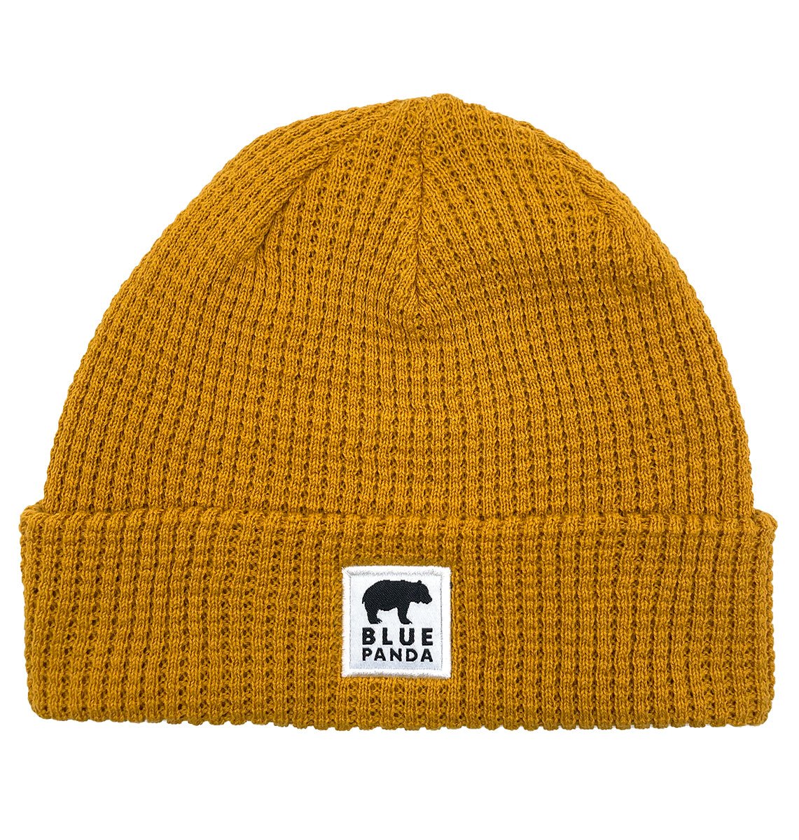 Explorer Waffle Organic Beanie - Blue Panda