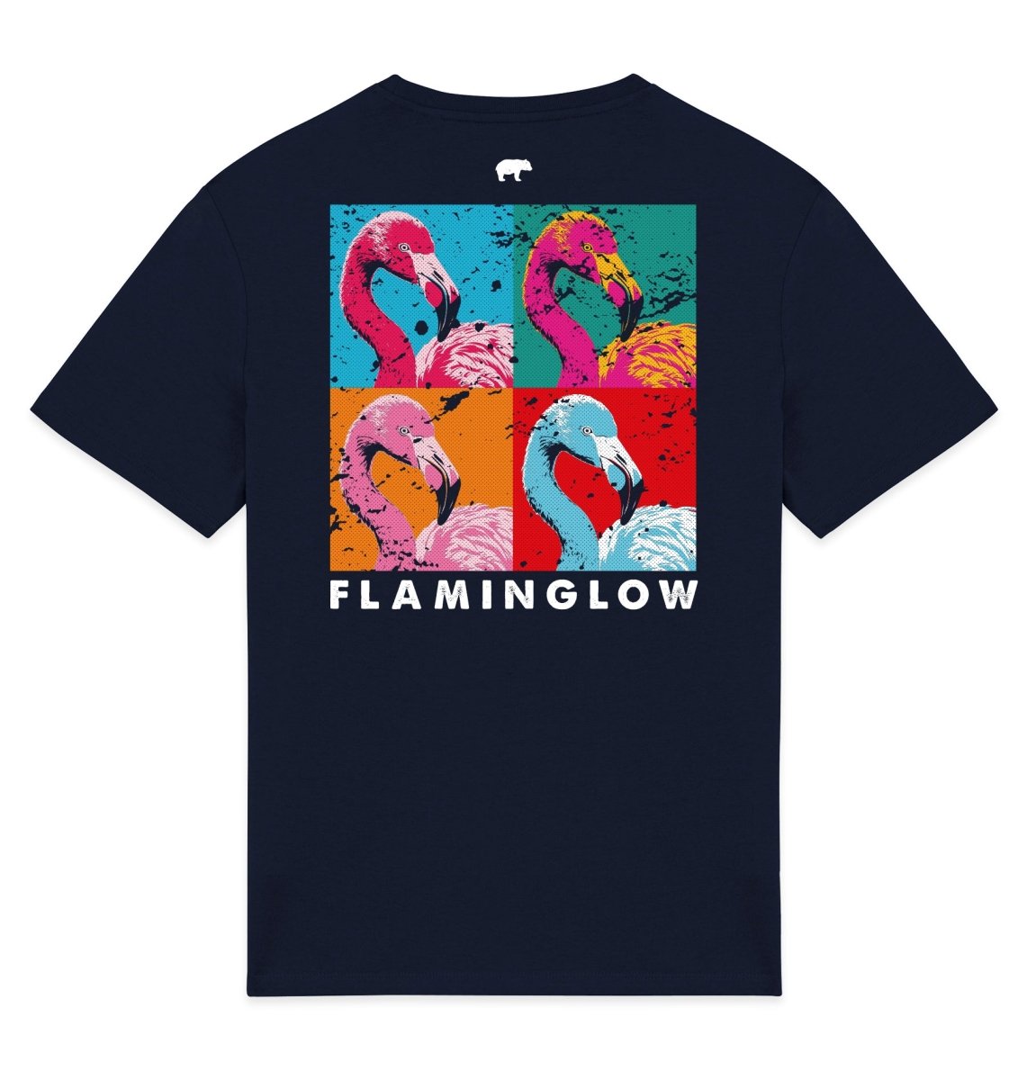 Flaminglow Graphic Womens T-shirt - Blue Panda