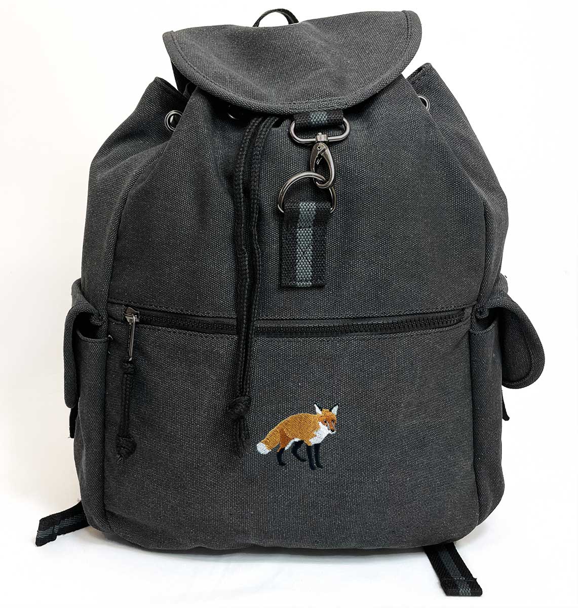 Fox Vintage Canvas Backpack - Blue Panda