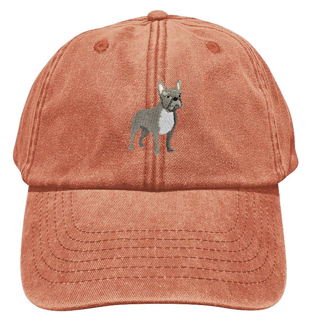 French Bulldog Denim Cap - Blue Panda