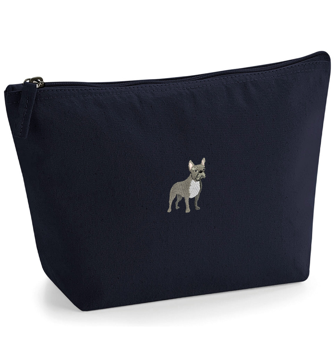 French Bulldog Organic Accessory Bag - Blue Panda