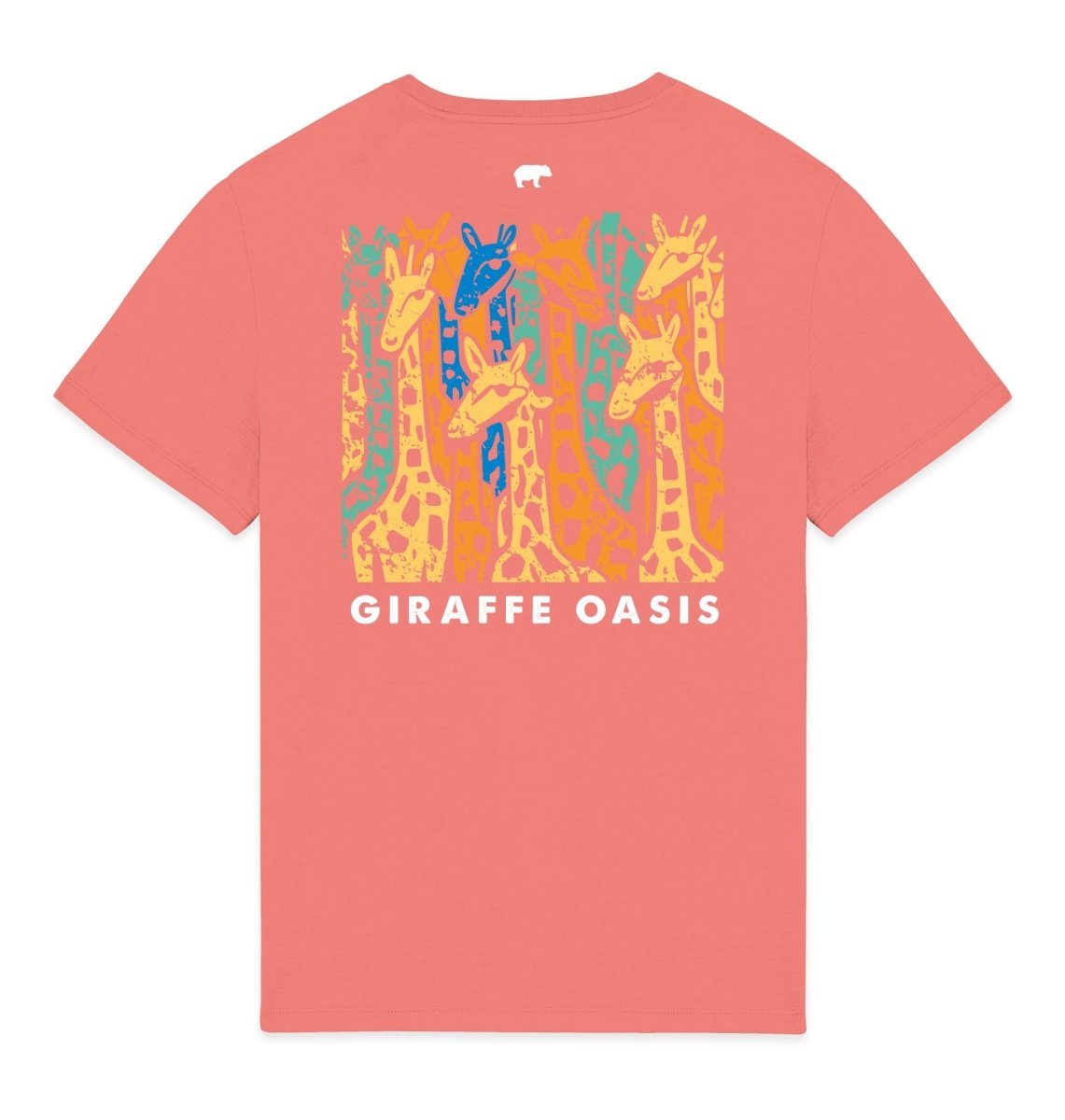 Giraffe Graphic Mens T-shirt - Blue Panda