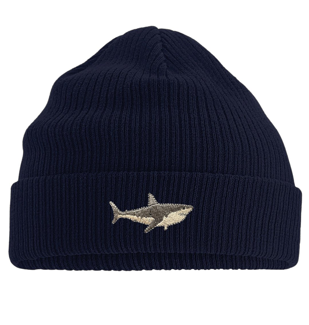 Great White Shark Beanie - Blue Panda