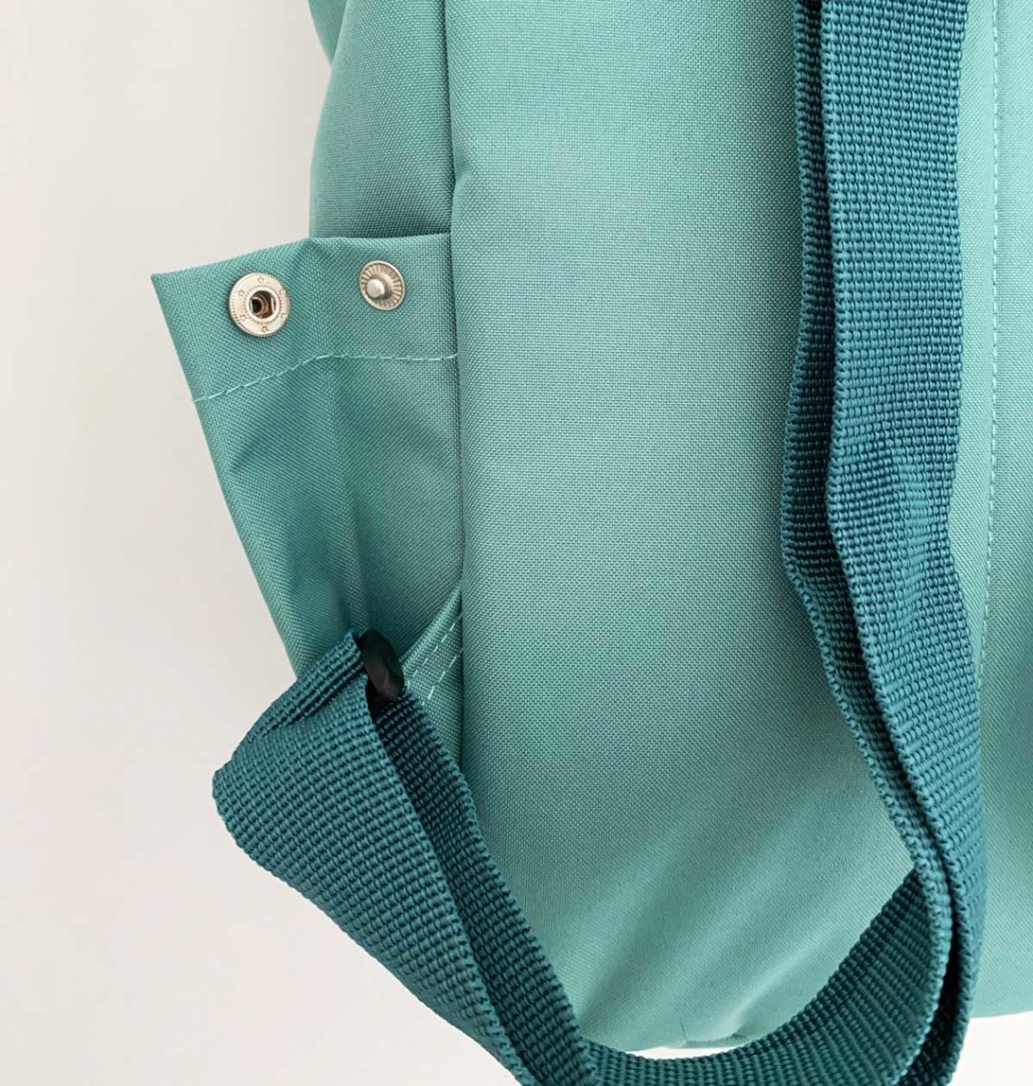 Great White Shark Mini Roll-top Recycled Backpack - Blue Panda