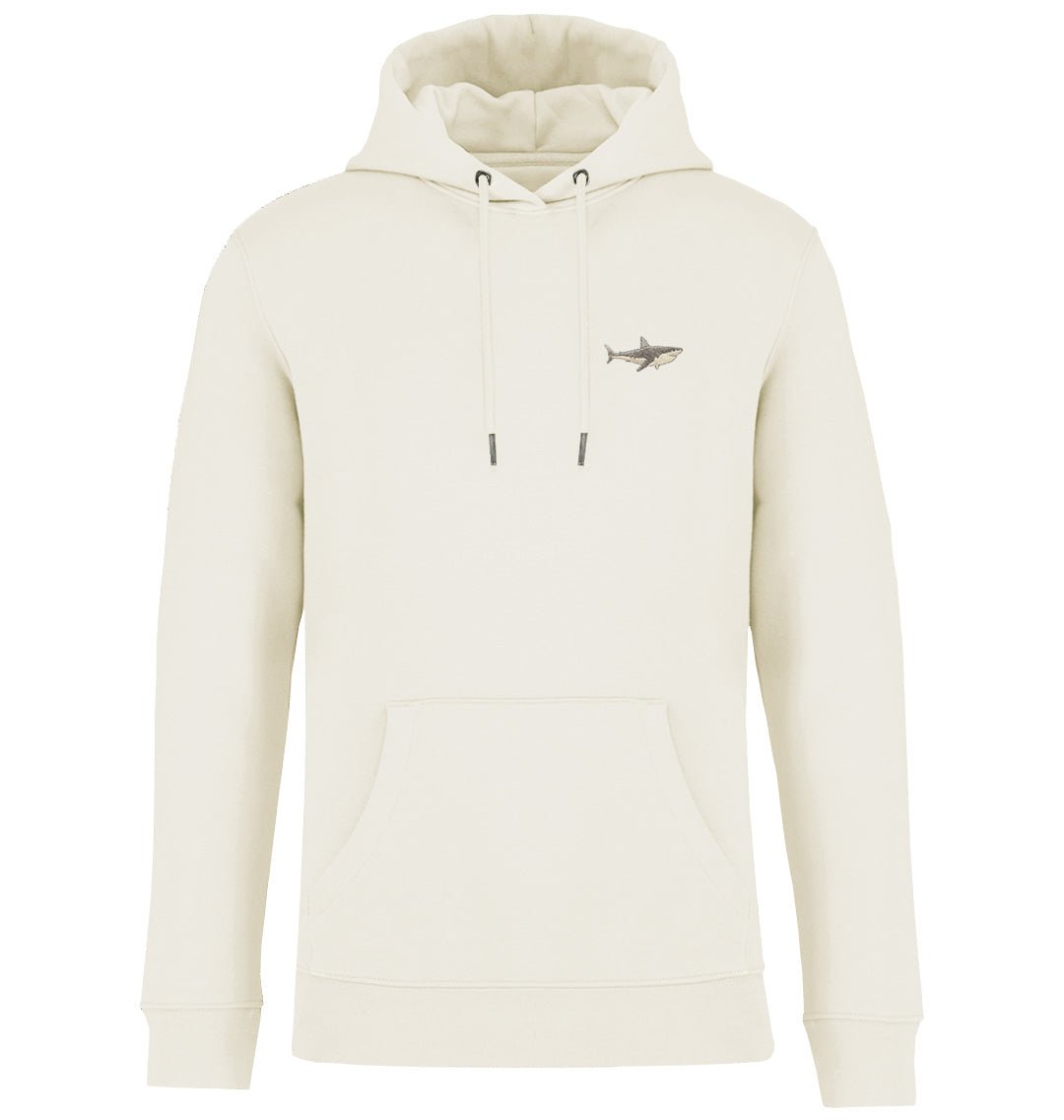 Great White Shark Womens Hoodie - Blue Panda