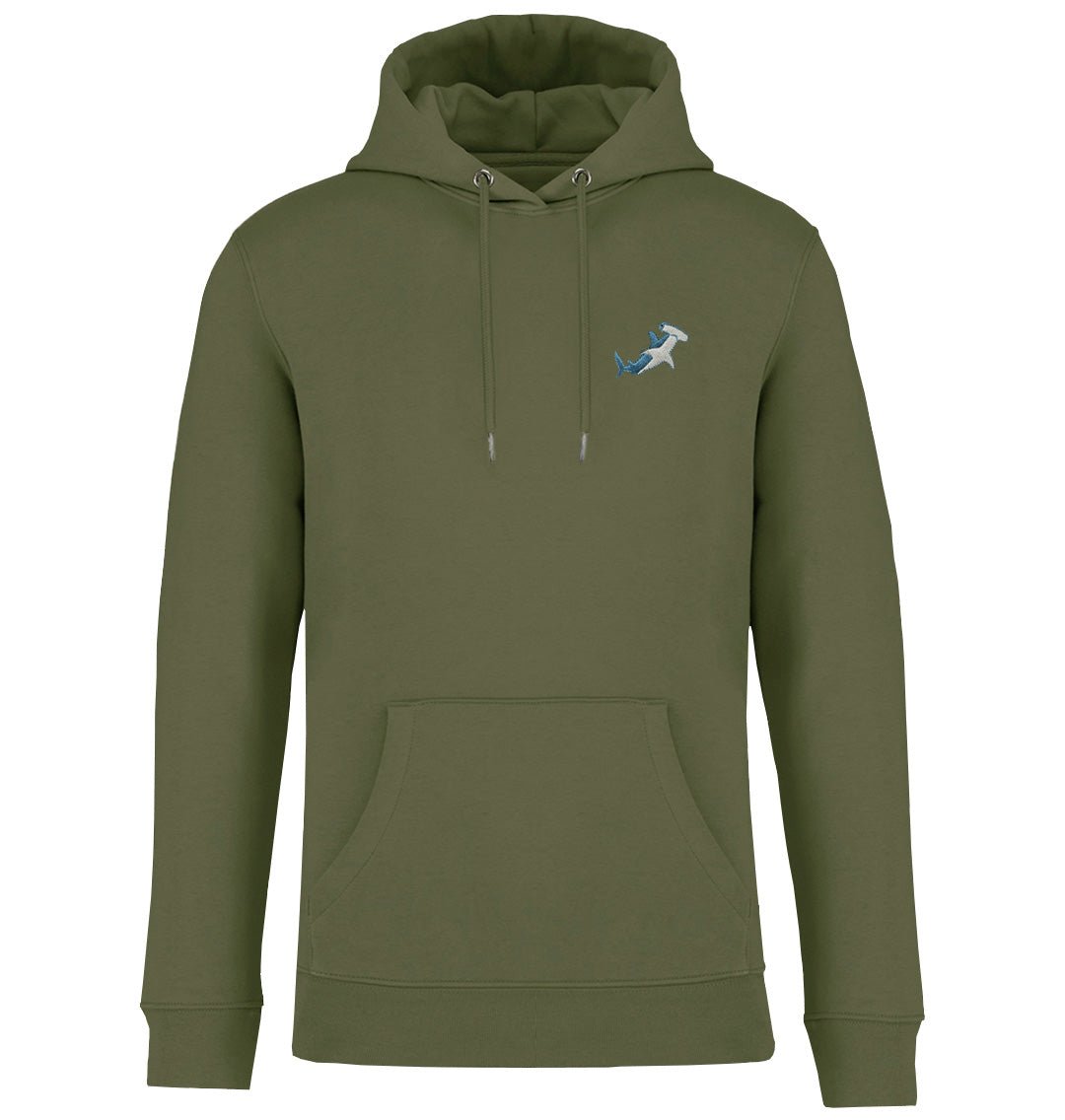 Hammerhead Shark Mens Hoodie - Blue Panda