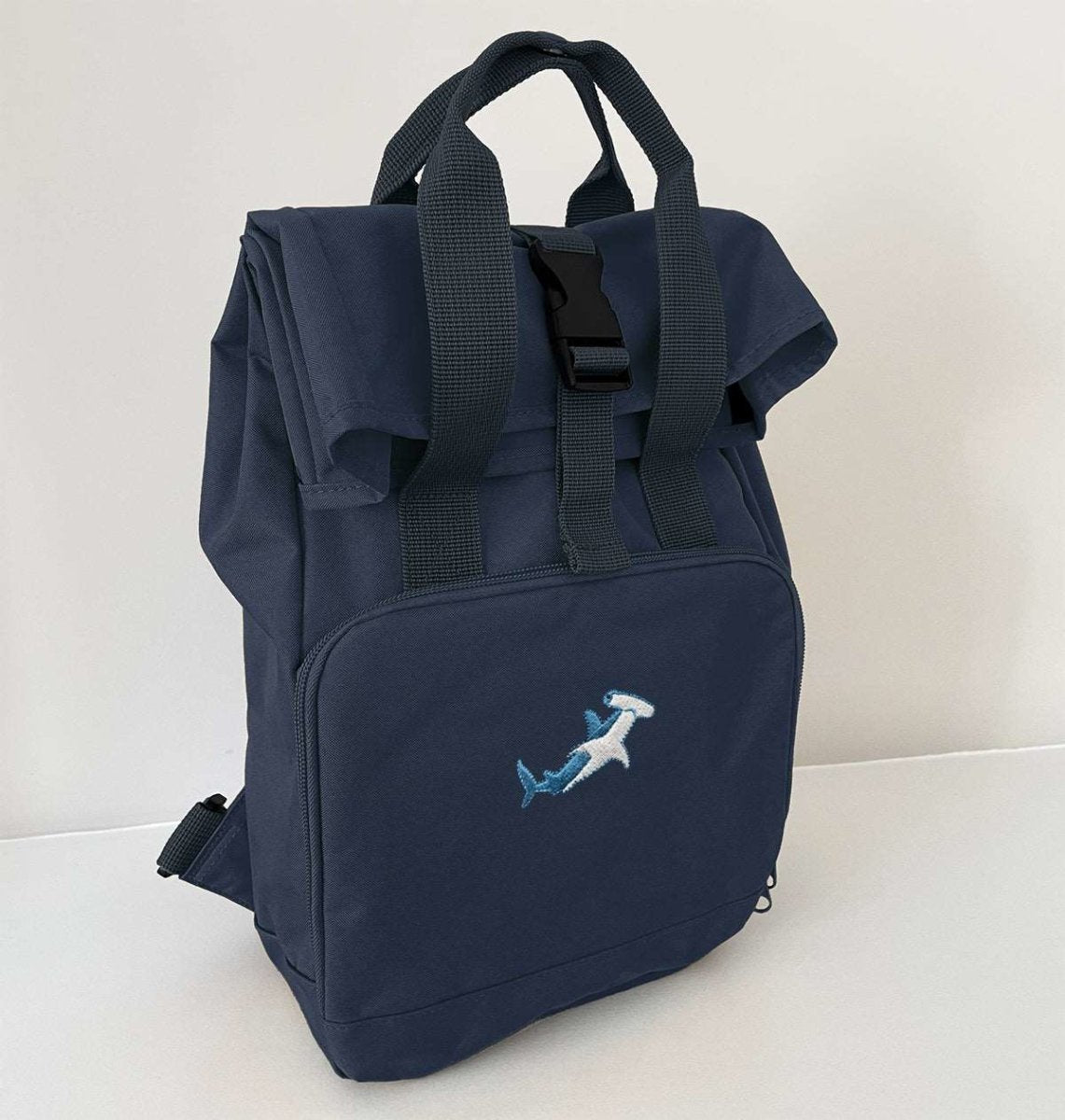Hammerhead Shark Mini Roll-top Recycled Backpack