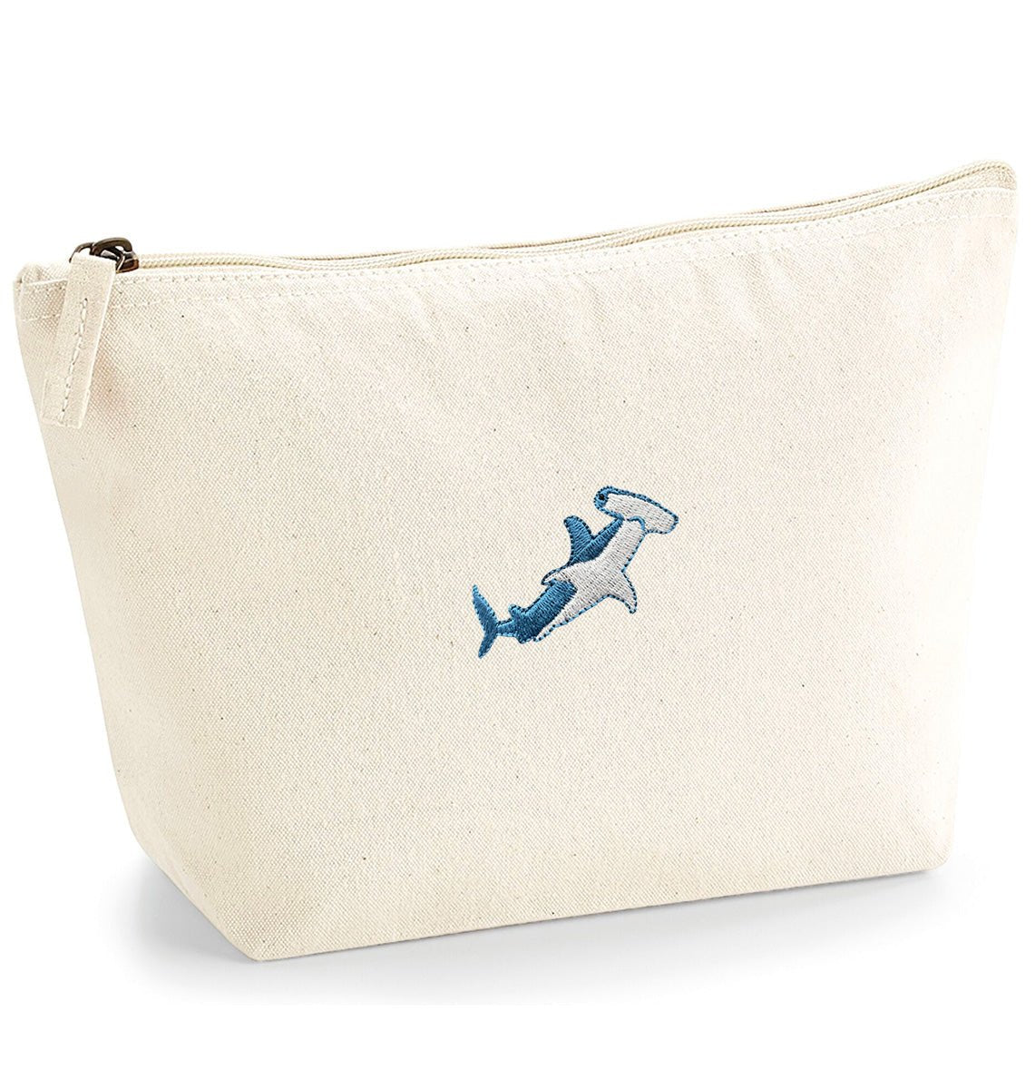 Hammerhead Shark Organic Accessory Bag - Blue Panda