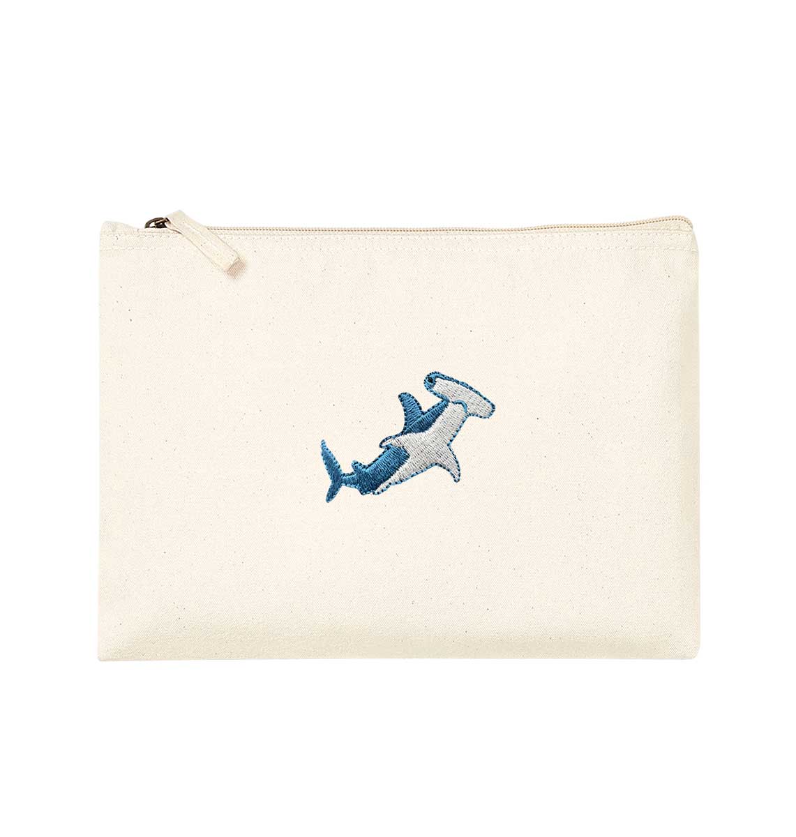 Hammerhead Shark Organic Accessory Pouch - Blue Panda