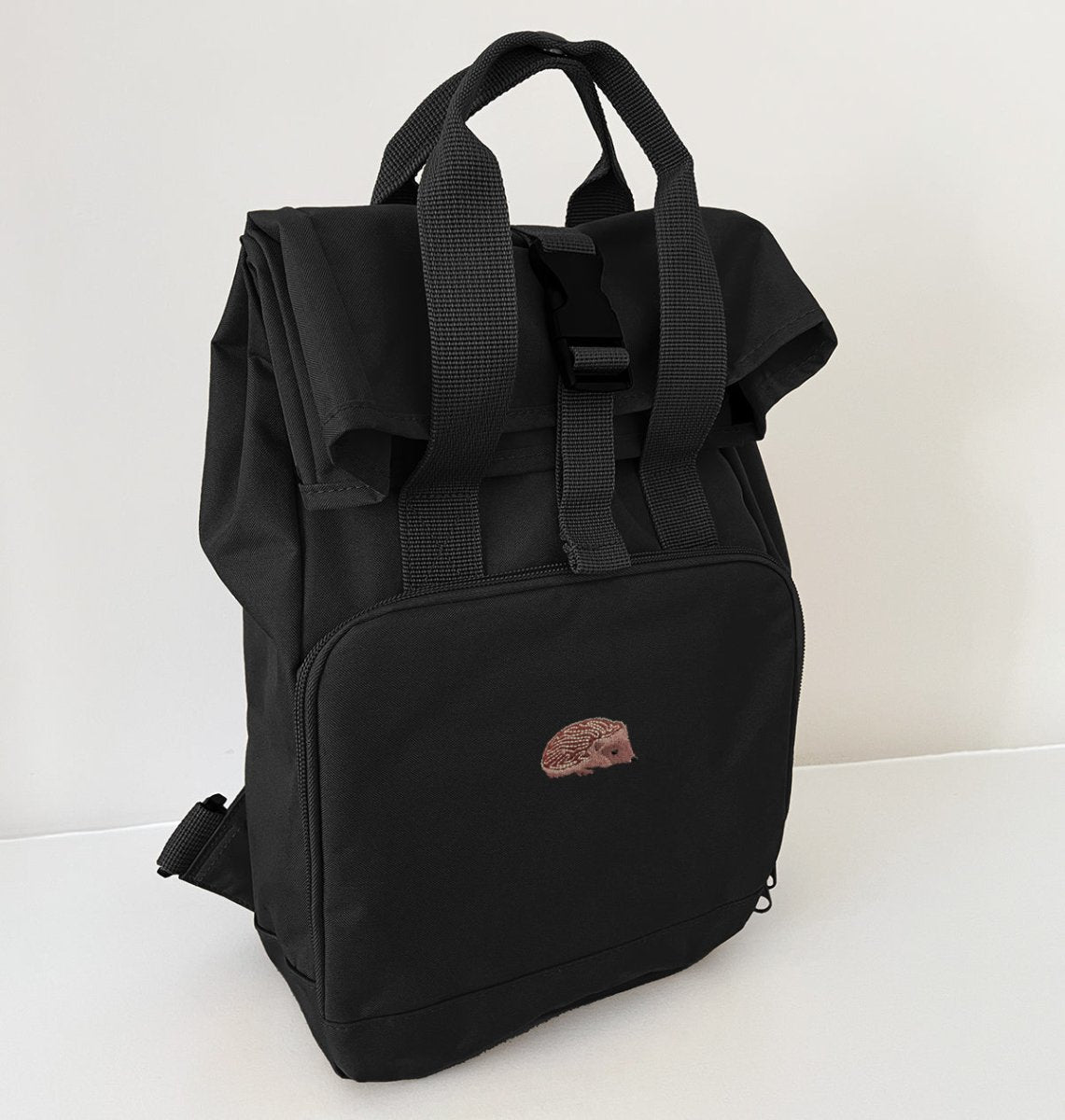 Hedgehog Mini Roll-top Recycled Backpack