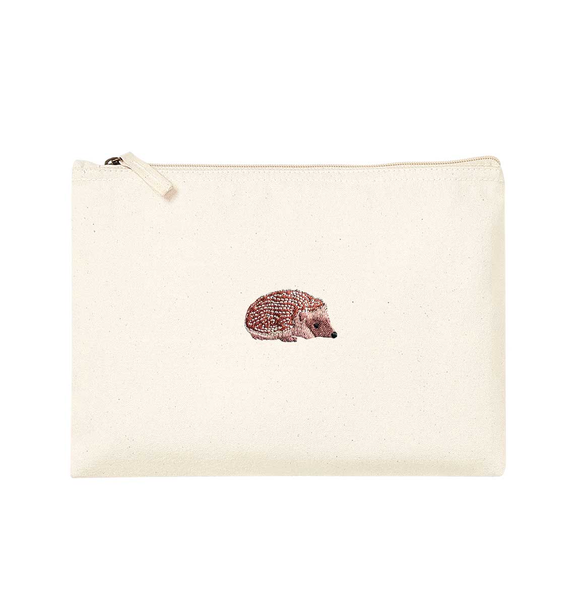 Hedgehog Organic Accessory Pouch - Blue Panda