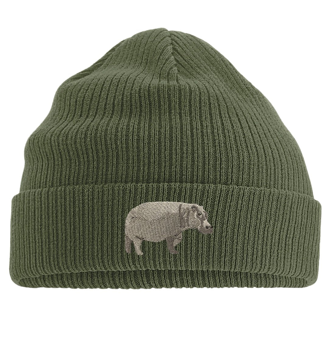 Hippopotamus Beanie - Blue Panda