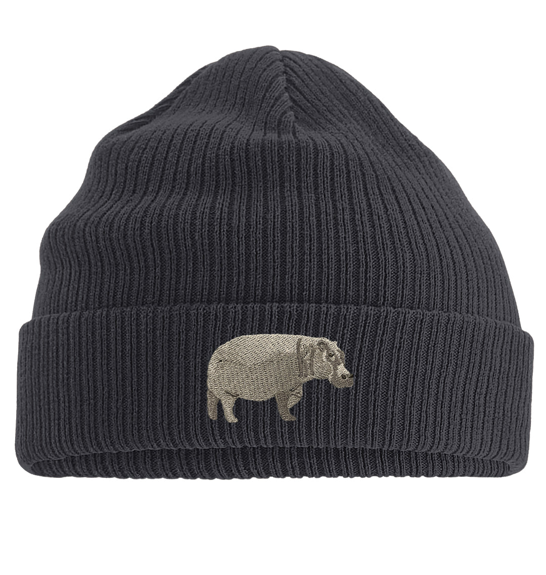 Hippopotamus Beanie - Blue Panda