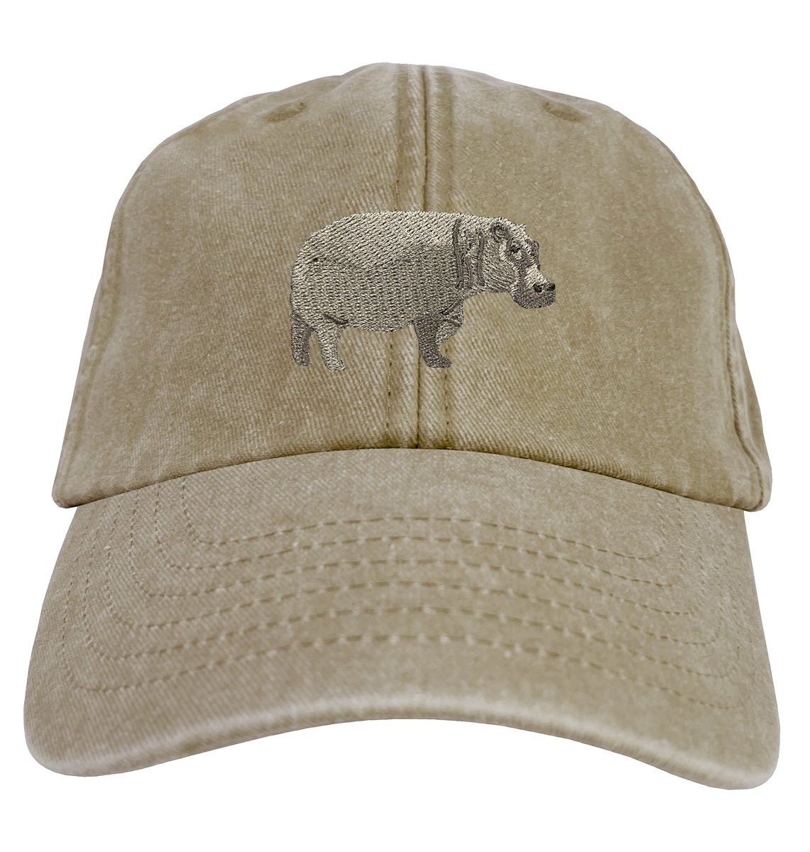Hippopotamus Denim Cap - Blue Panda
