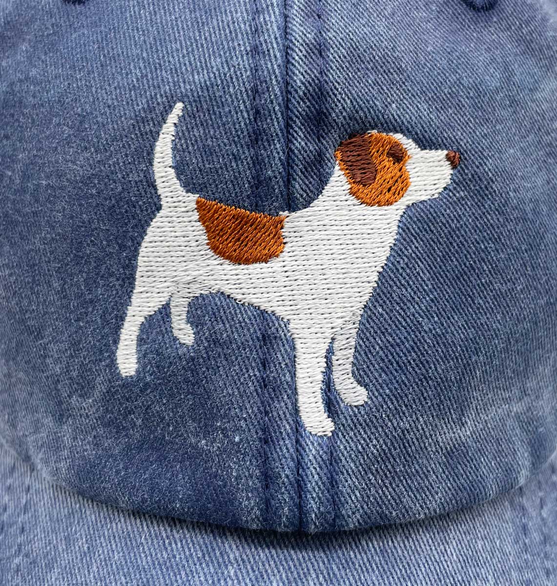 Jack Russell Denim Cap - Blue Panda