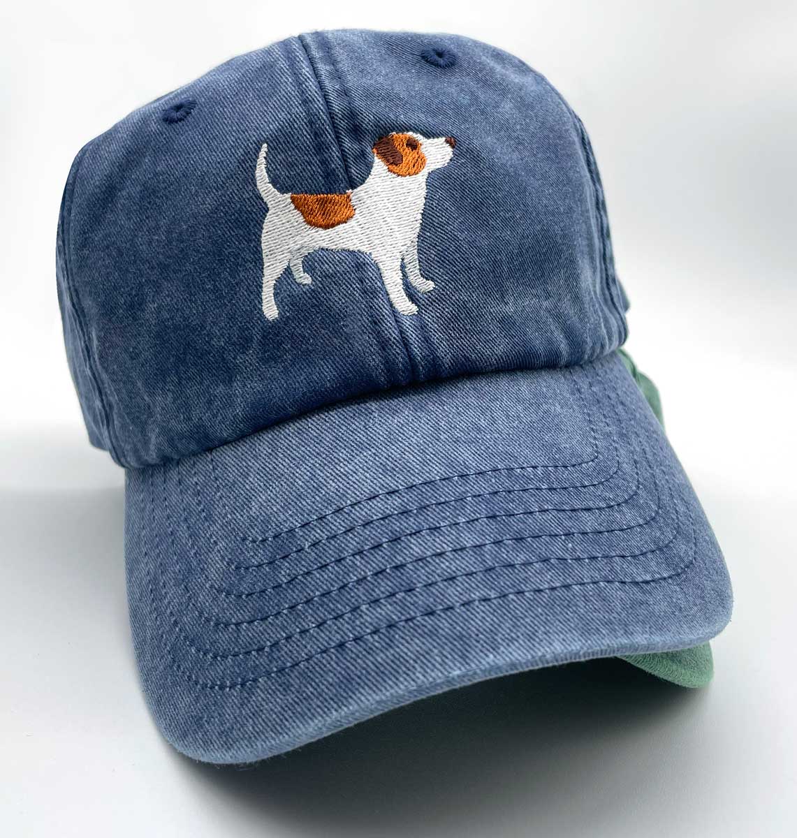 Jack Russell Denim Cap - Blue Panda