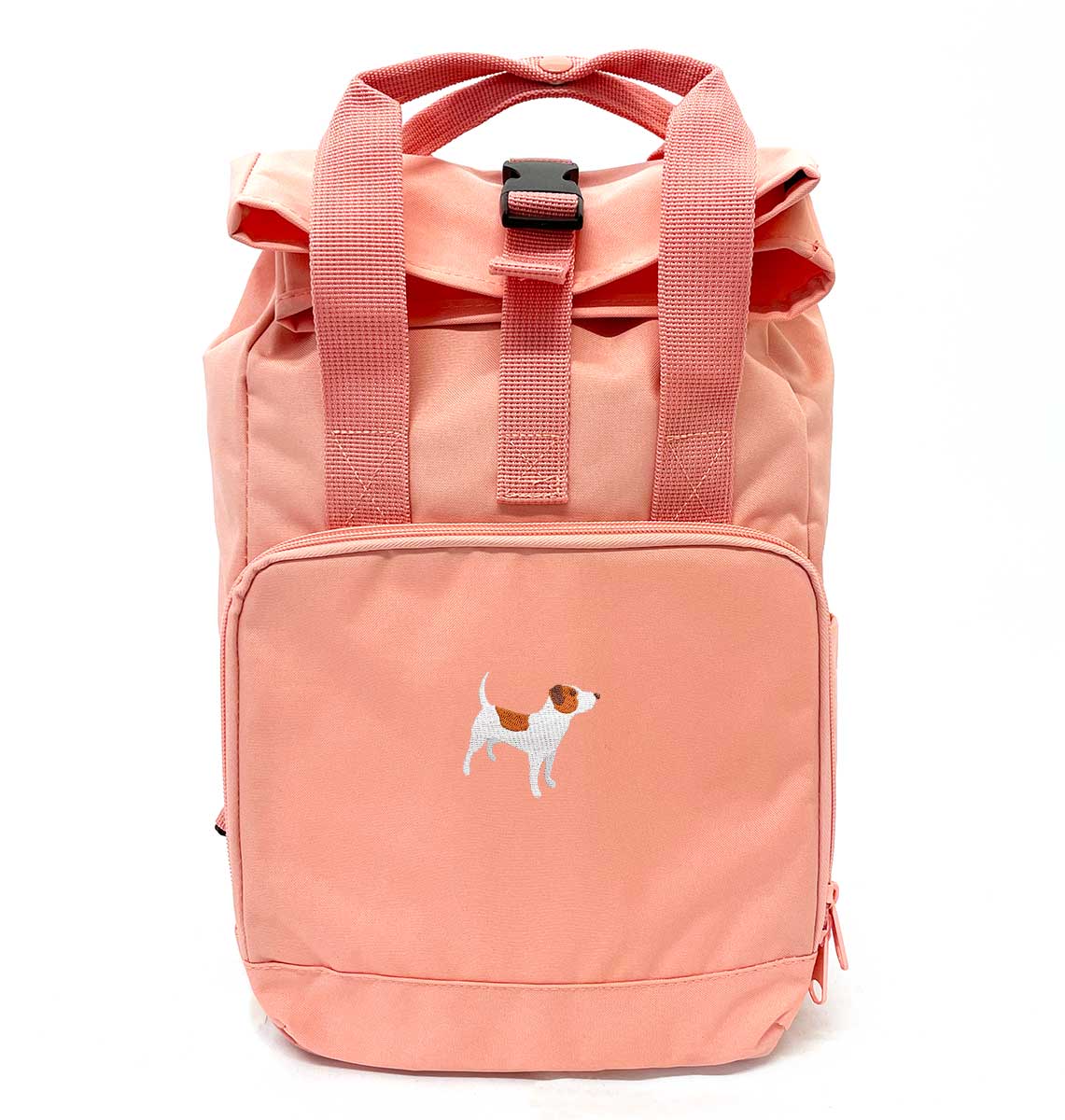Jack Russell Mini Roll-top Recycled Backpack - Blue Panda