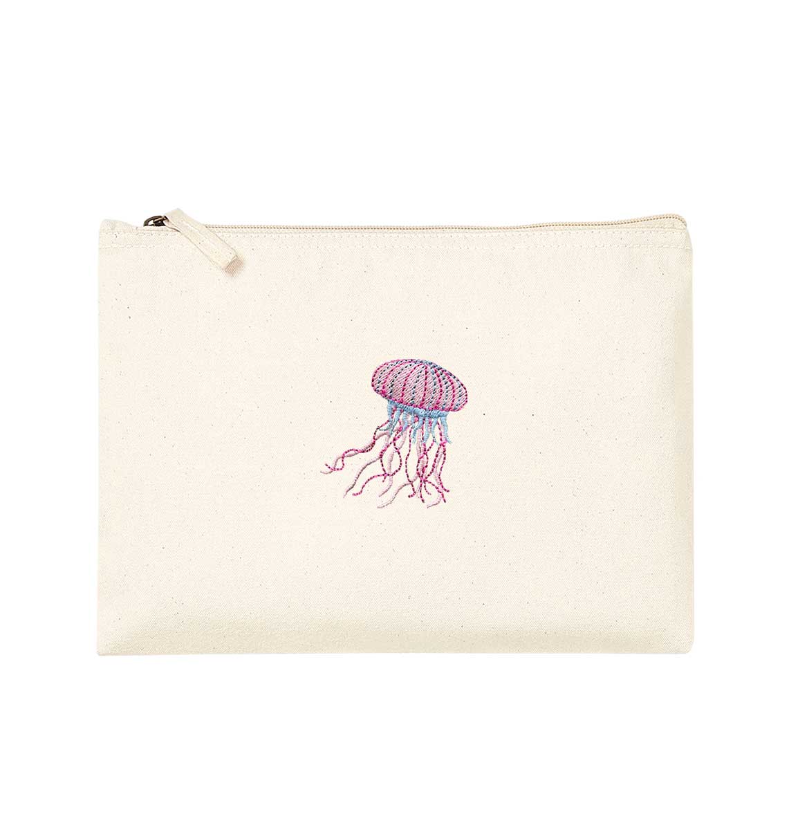 Jellyfish Organic Accessory Pouch - Blue Panda