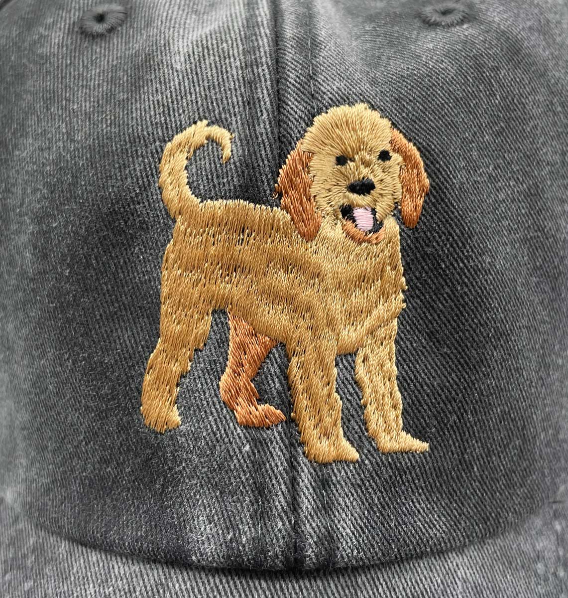 Labradoodle Denim Cap - Blue Panda