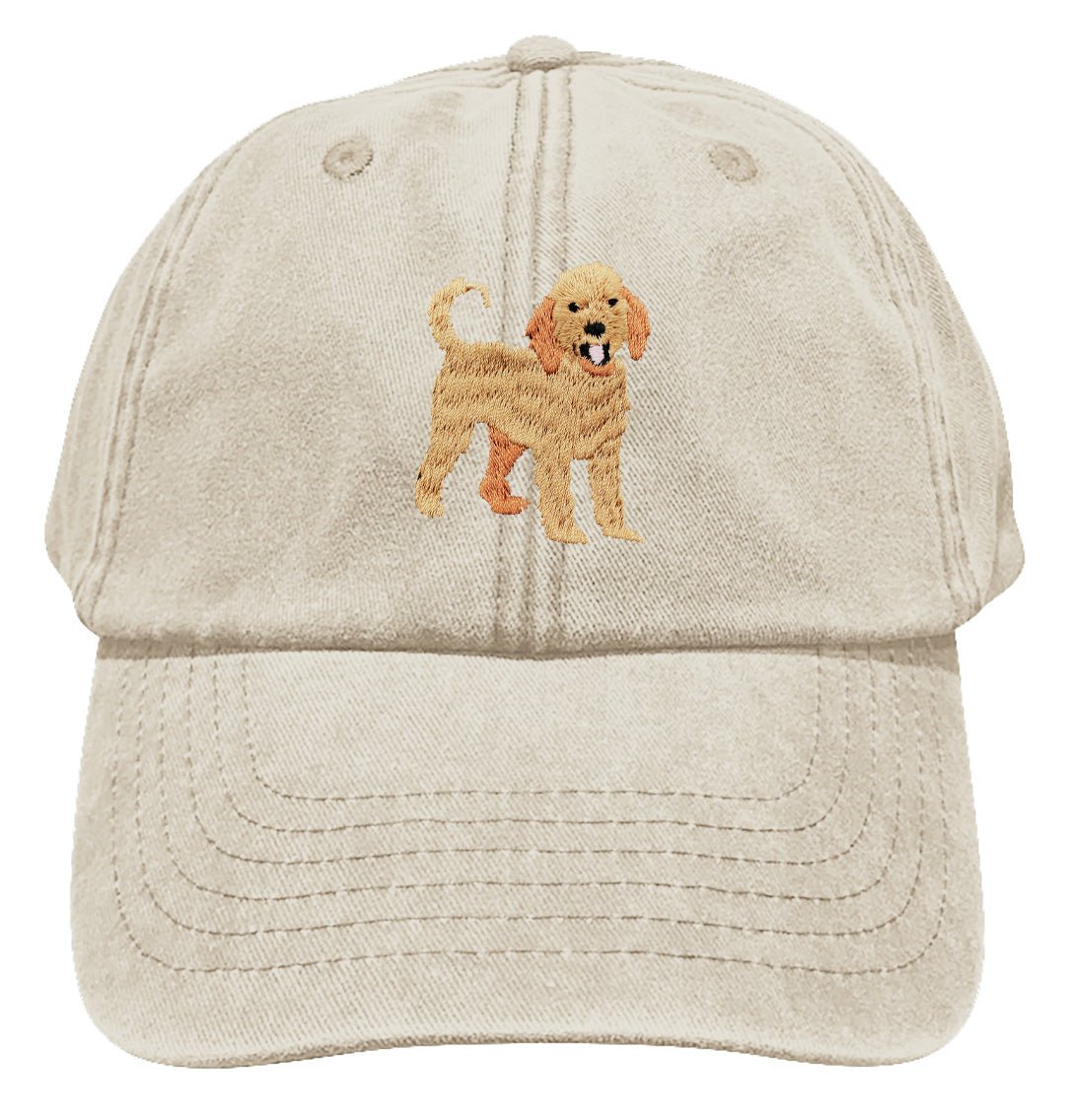 Labradoodle Denim Cap - Blue Panda