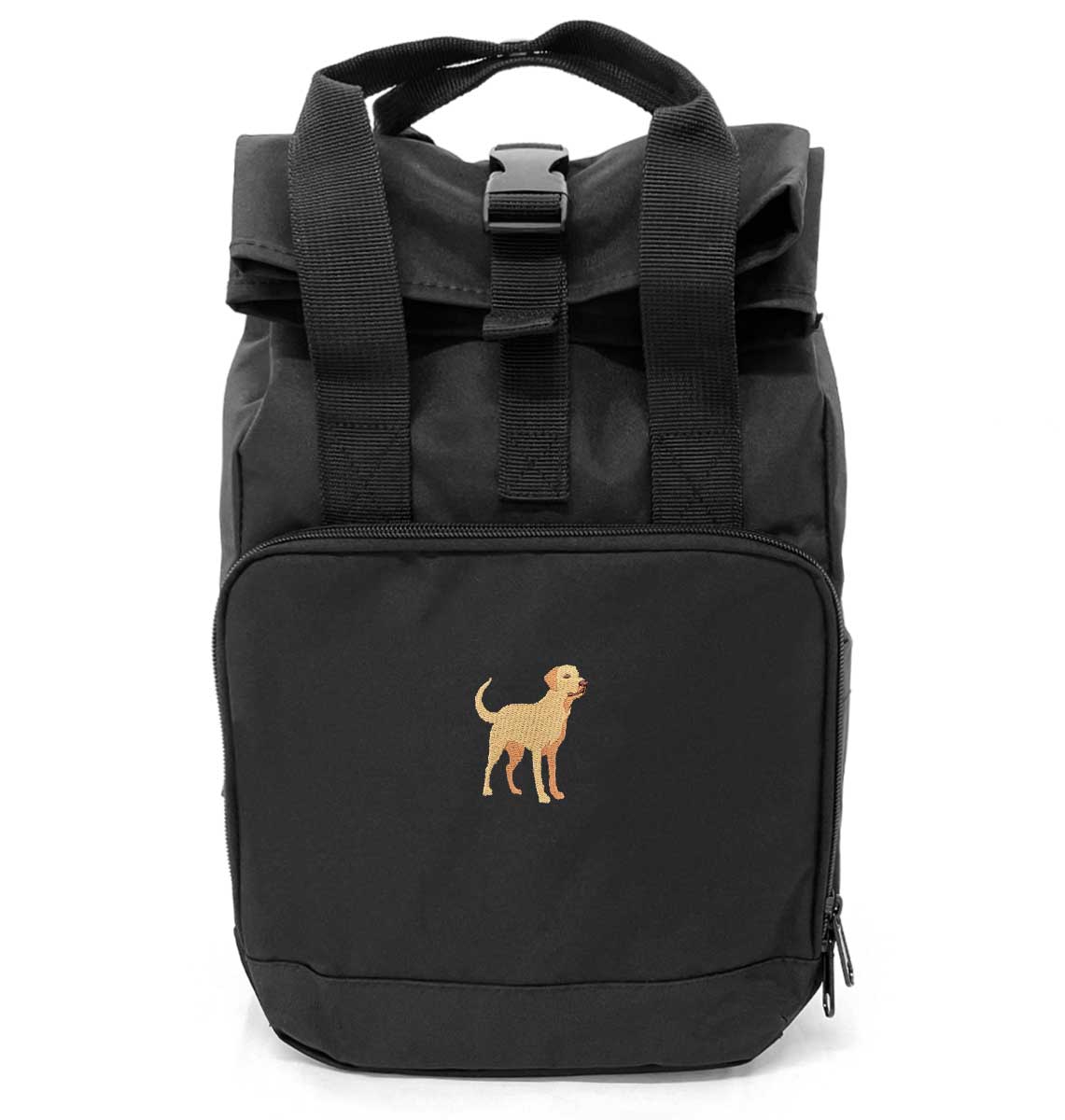 Labrador Mini Roll-top Recycled Backpack - Blue Panda