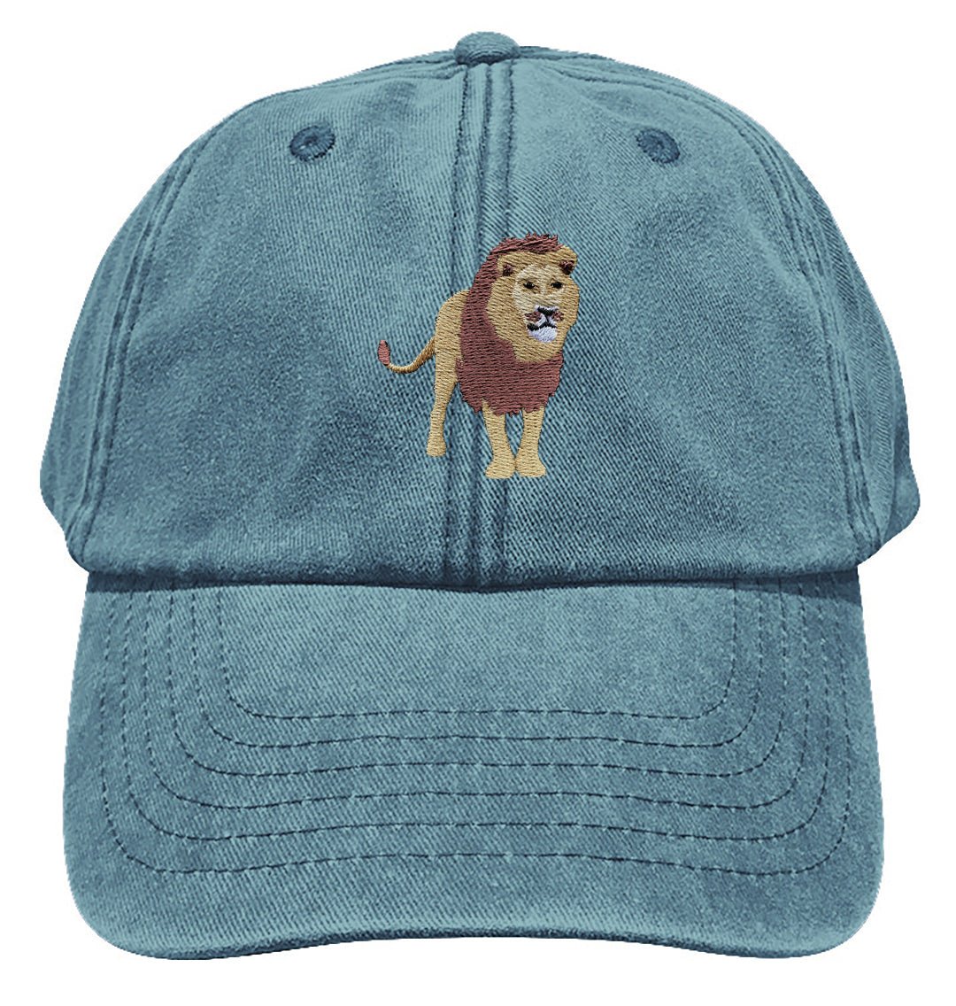 Lion Baseball Cap - Blue Panda