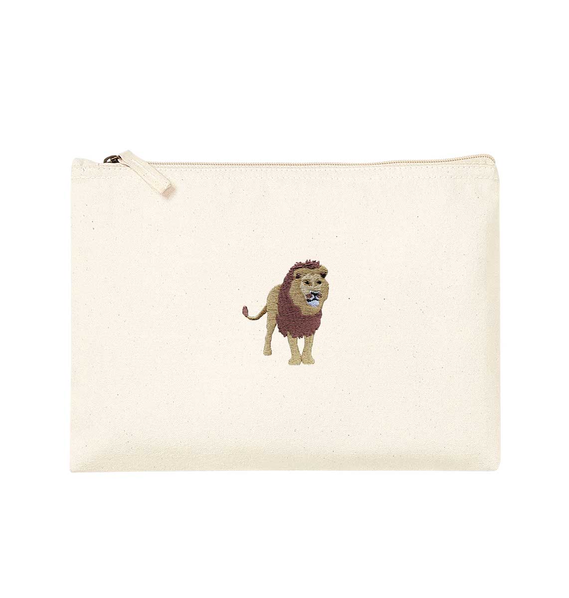 Lion Organic Accessory Pouch - Blue Panda