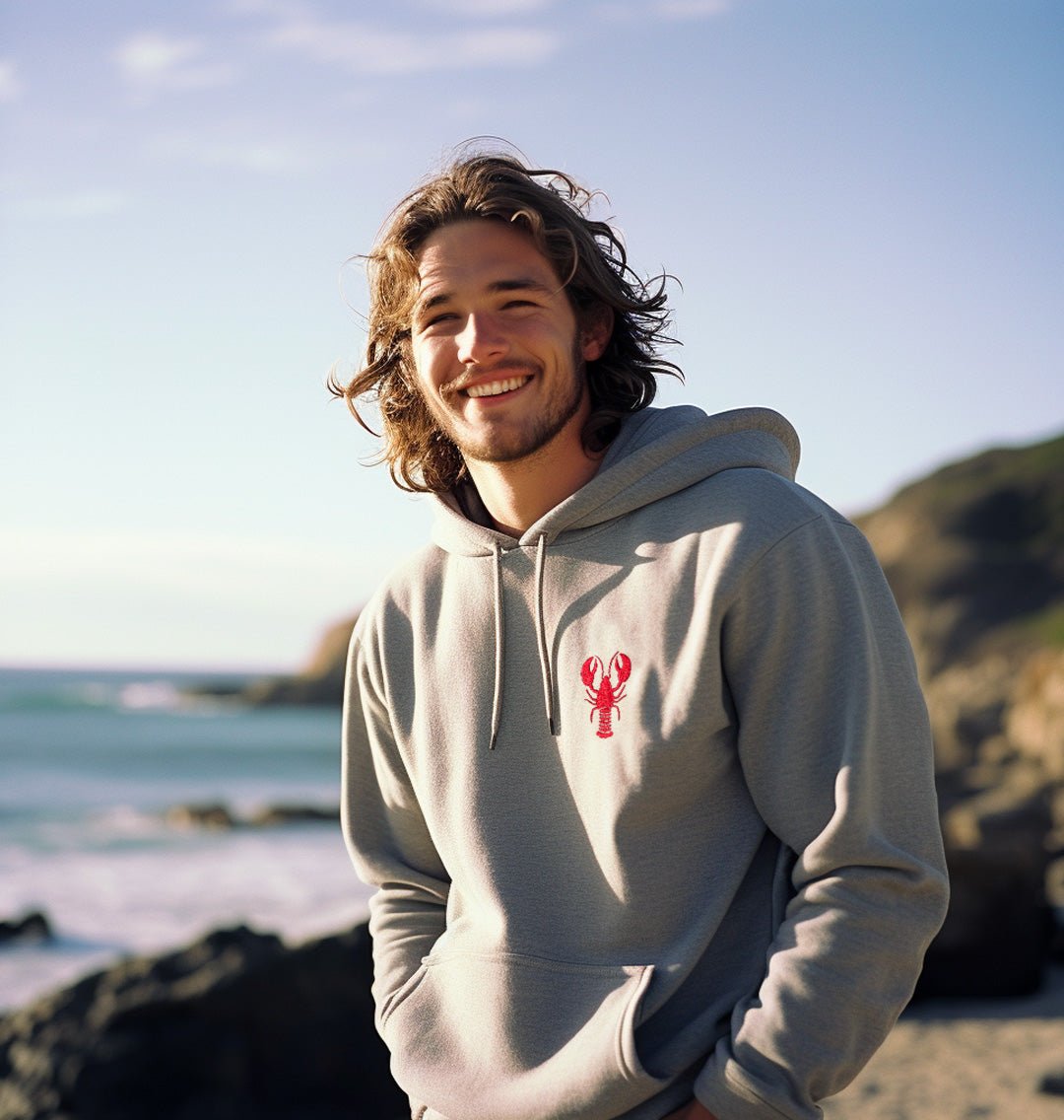 Lobster Mens Hoodie - Blue Panda