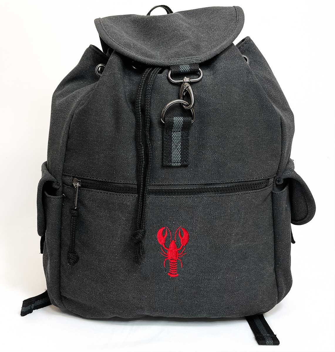 Lobster Vintage Canvas Backpack - Blue Panda