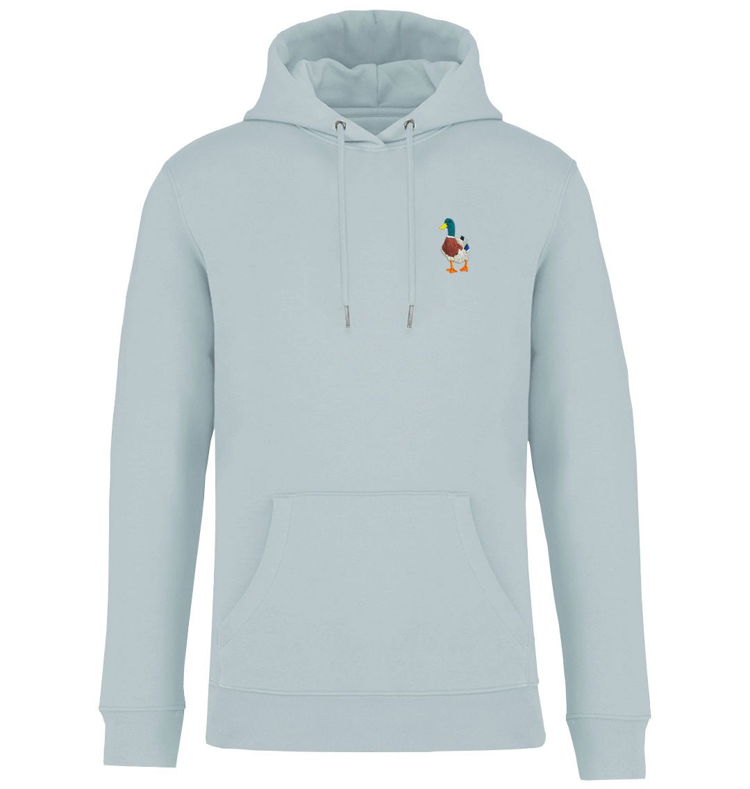 Mallard Duck Mens Hoodie - Blue Panda