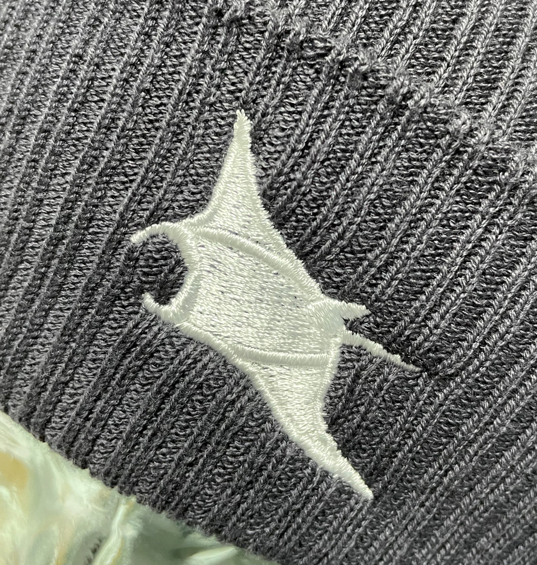 Manta Ray Beanie - Blue Panda