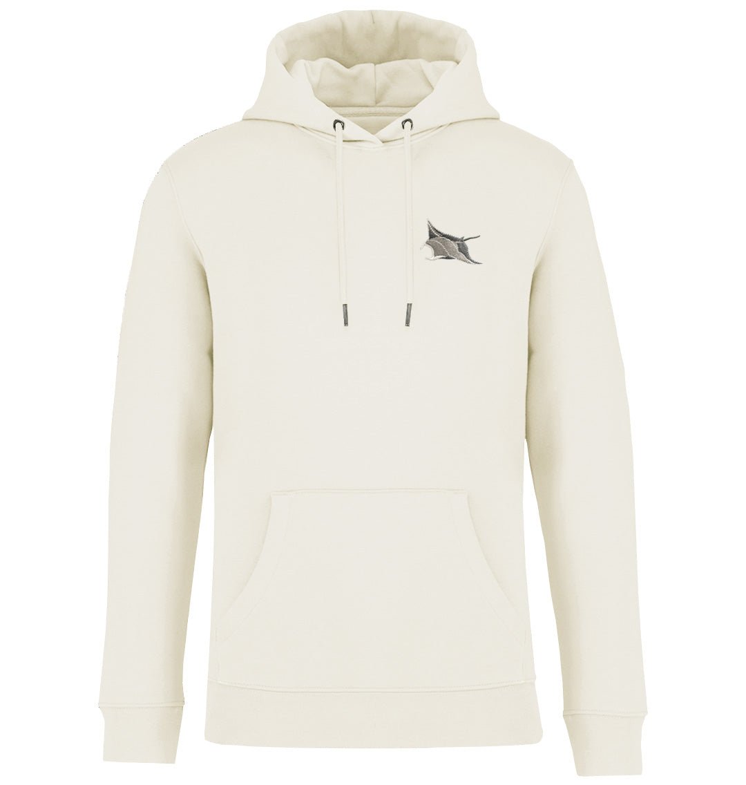 Manta Ray Womens Hoodie - Blue Panda