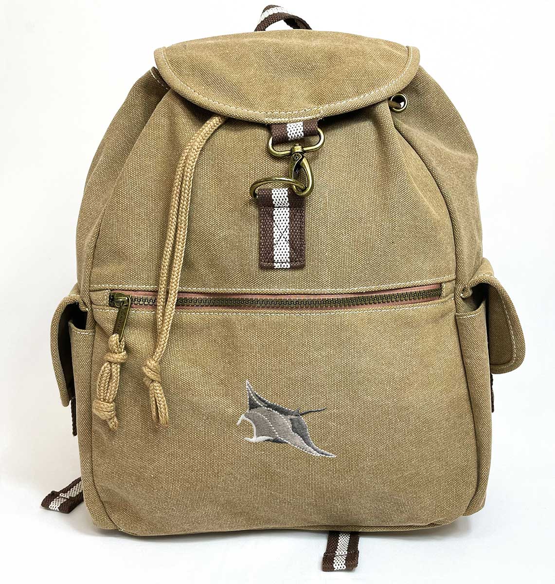 Manta Vintage Canvas Backpack - Blue Panda