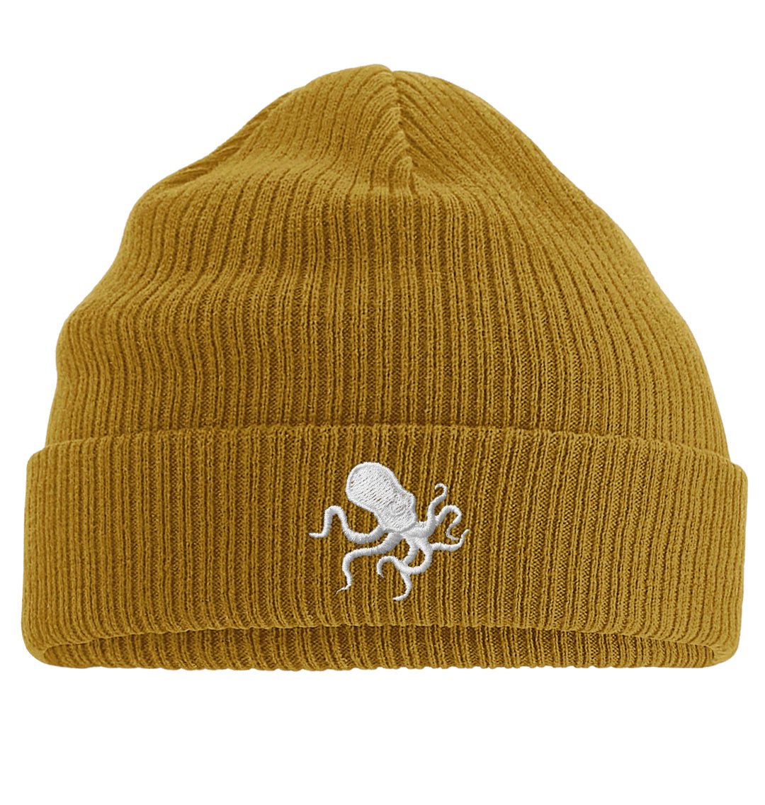 Octopus Beanie Hat Organic Cotton Sustainable UK Ocean Saving