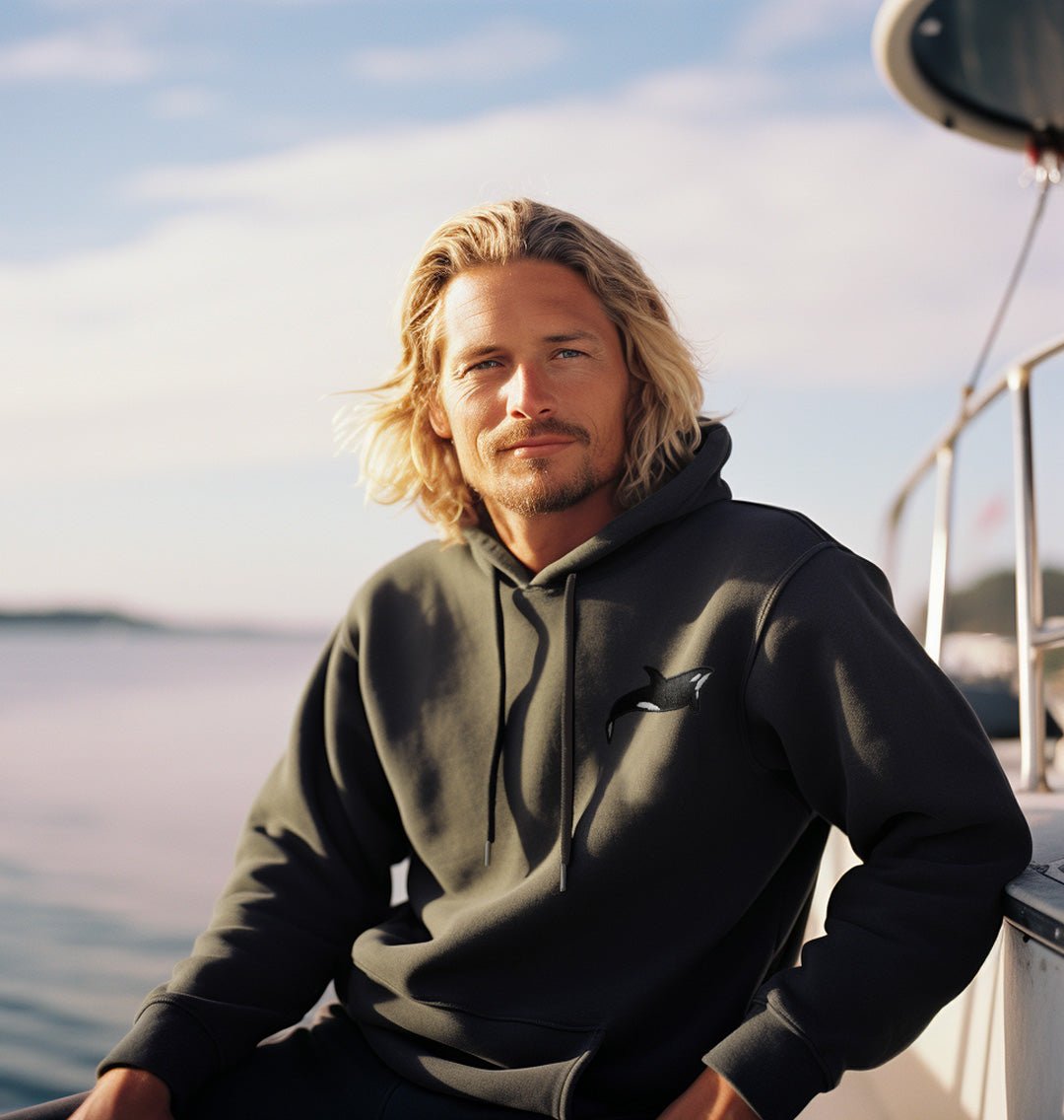 Orca Mens Hoodie - Blue Panda