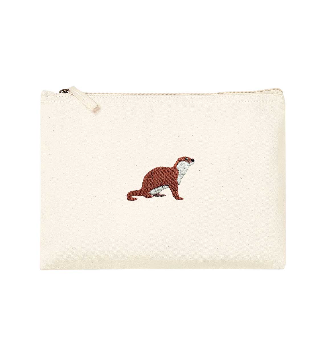 Otter Organic Accessory Pouch - Blue Panda