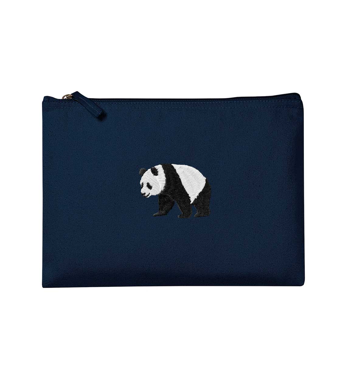 Panda Organic Accessory Pouch - Blue Panda