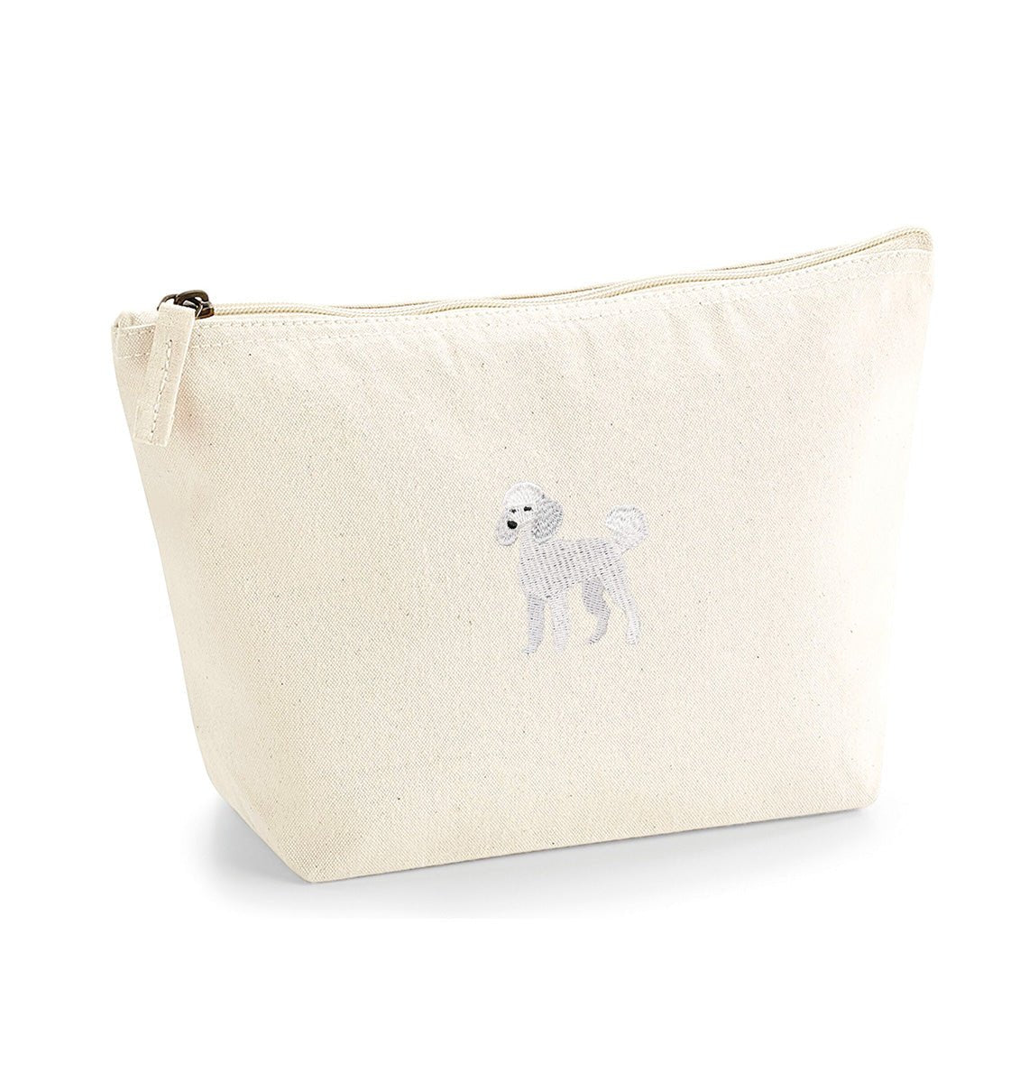 Poodle Organic Accessory Bag - Blue Panda