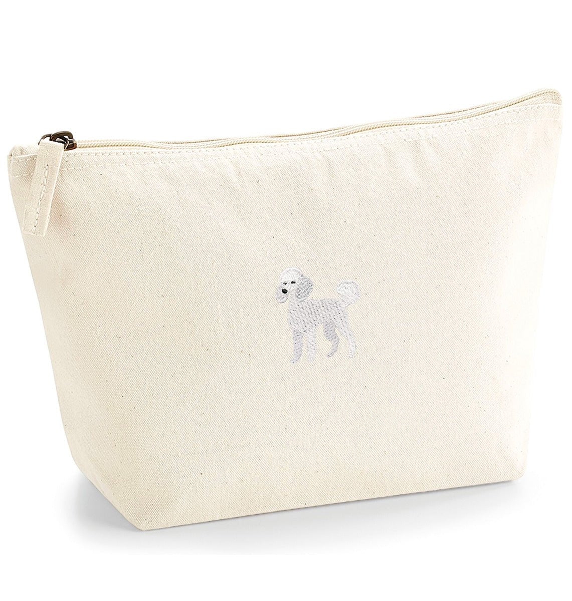 Poodle Organic Accessory Bag - Blue Panda