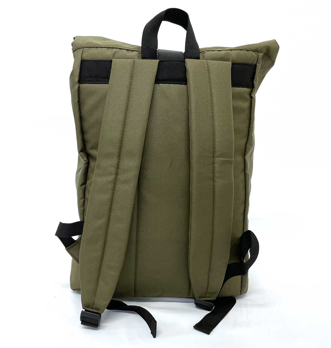 Pufferfish Beach Roll-top Recycled Backpack - Blue Panda