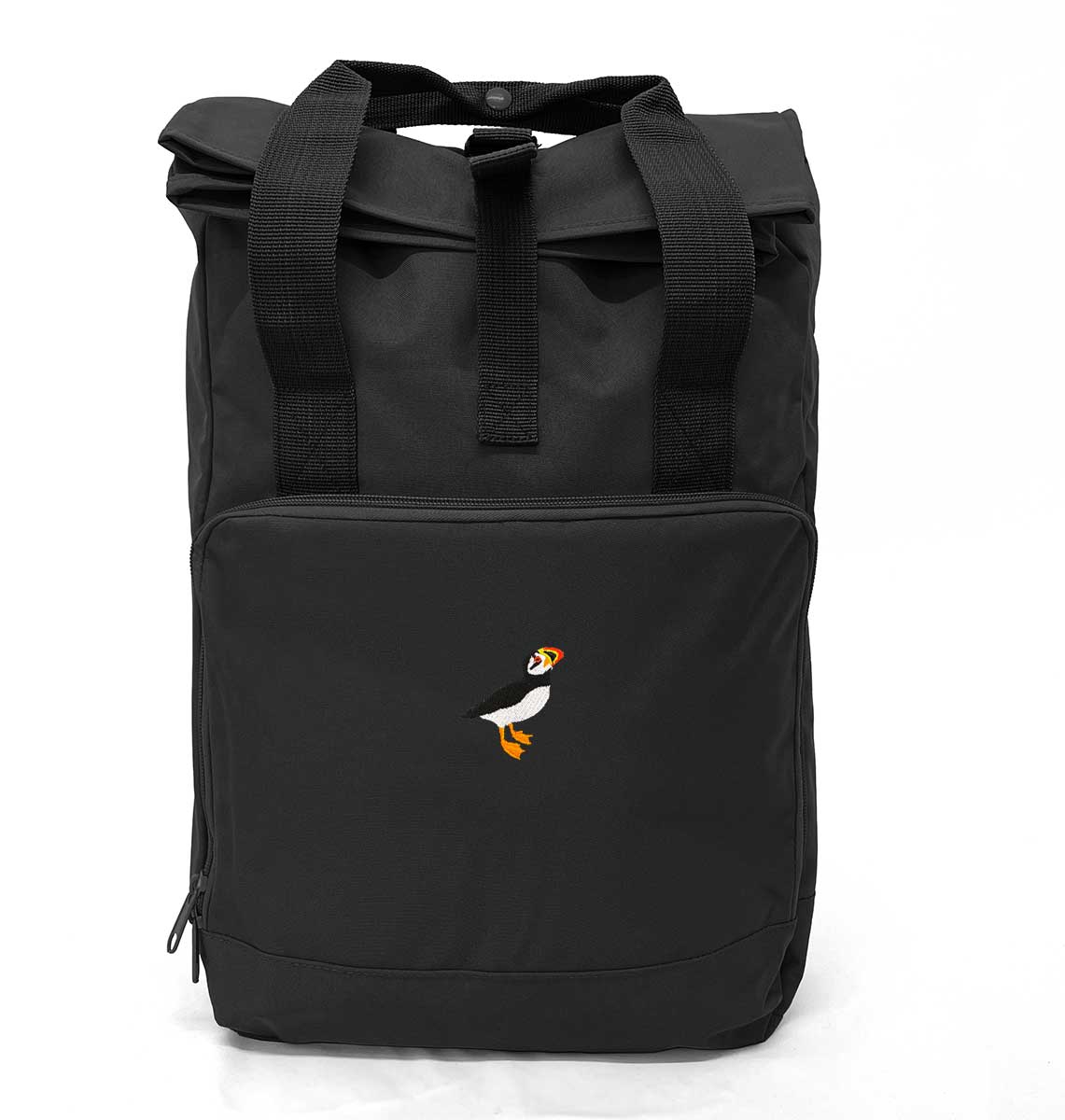 Puffin Recycled Laptop Backpack - Eco Friendly Rucksack - Embroidered