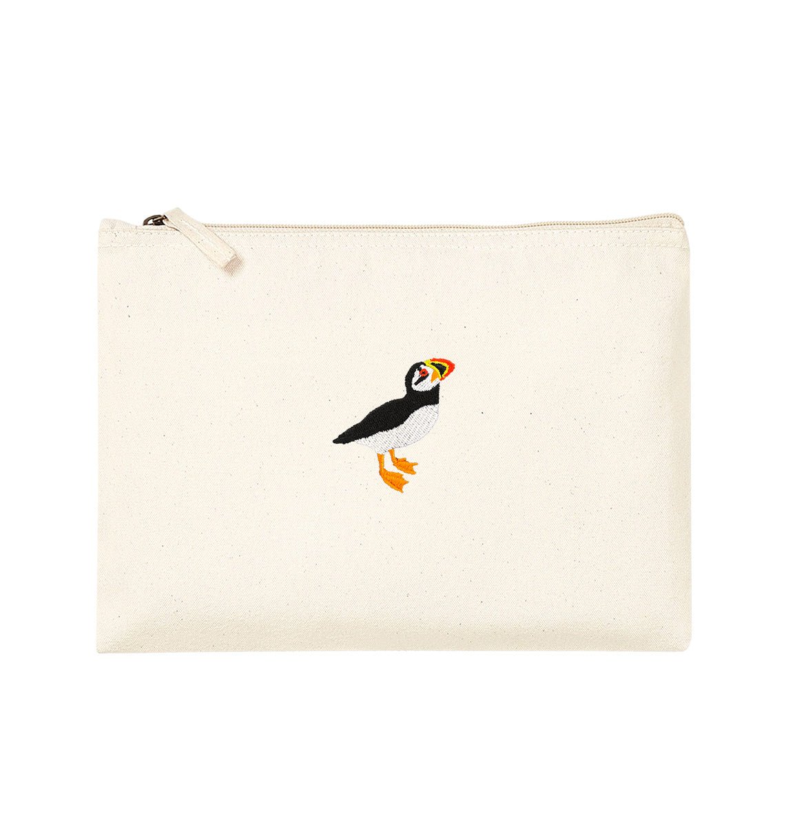 Puffin Organic Accessory Pouch - Blue Panda