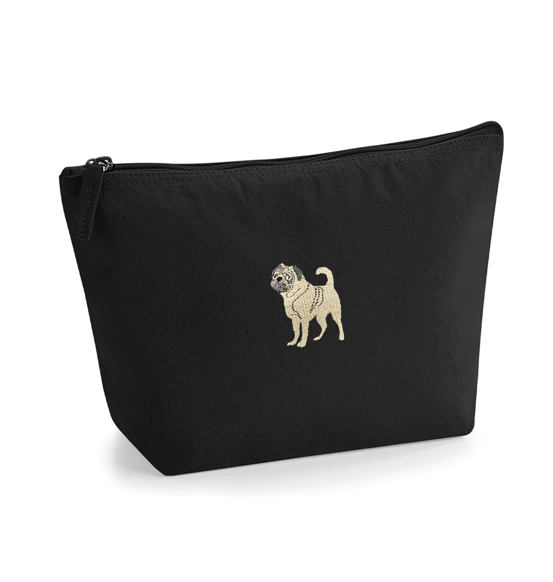 Pug Organic Accessory Bag - Blue Panda