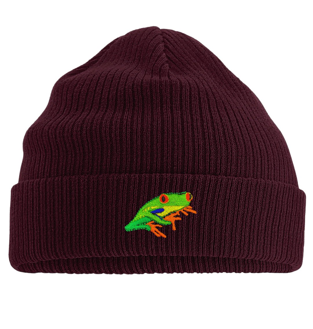 Red-Eyed Tree Frog Beanie - Blue Panda