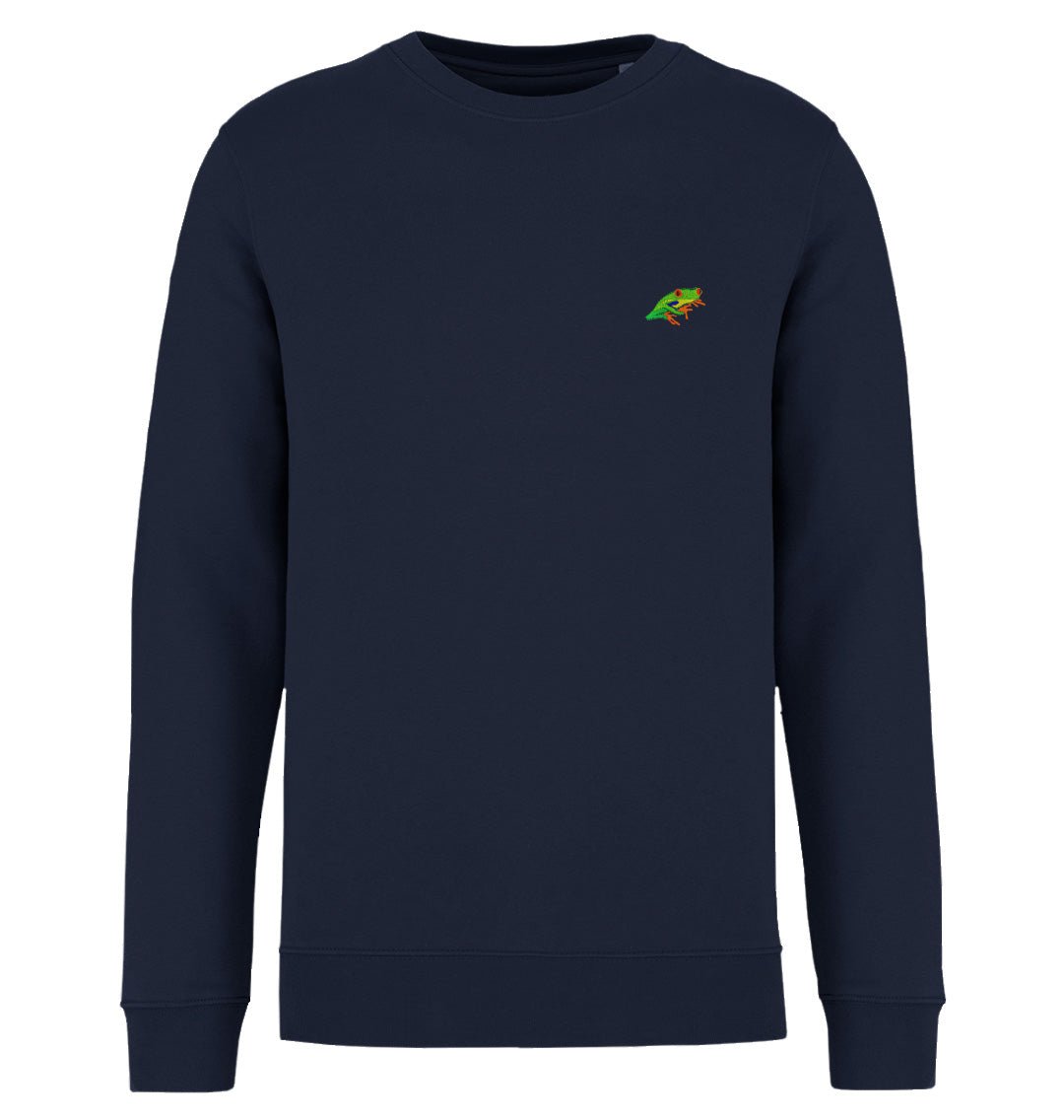 Red-Eyed Tree Frog Mens Sweatshirt - Blue Panda