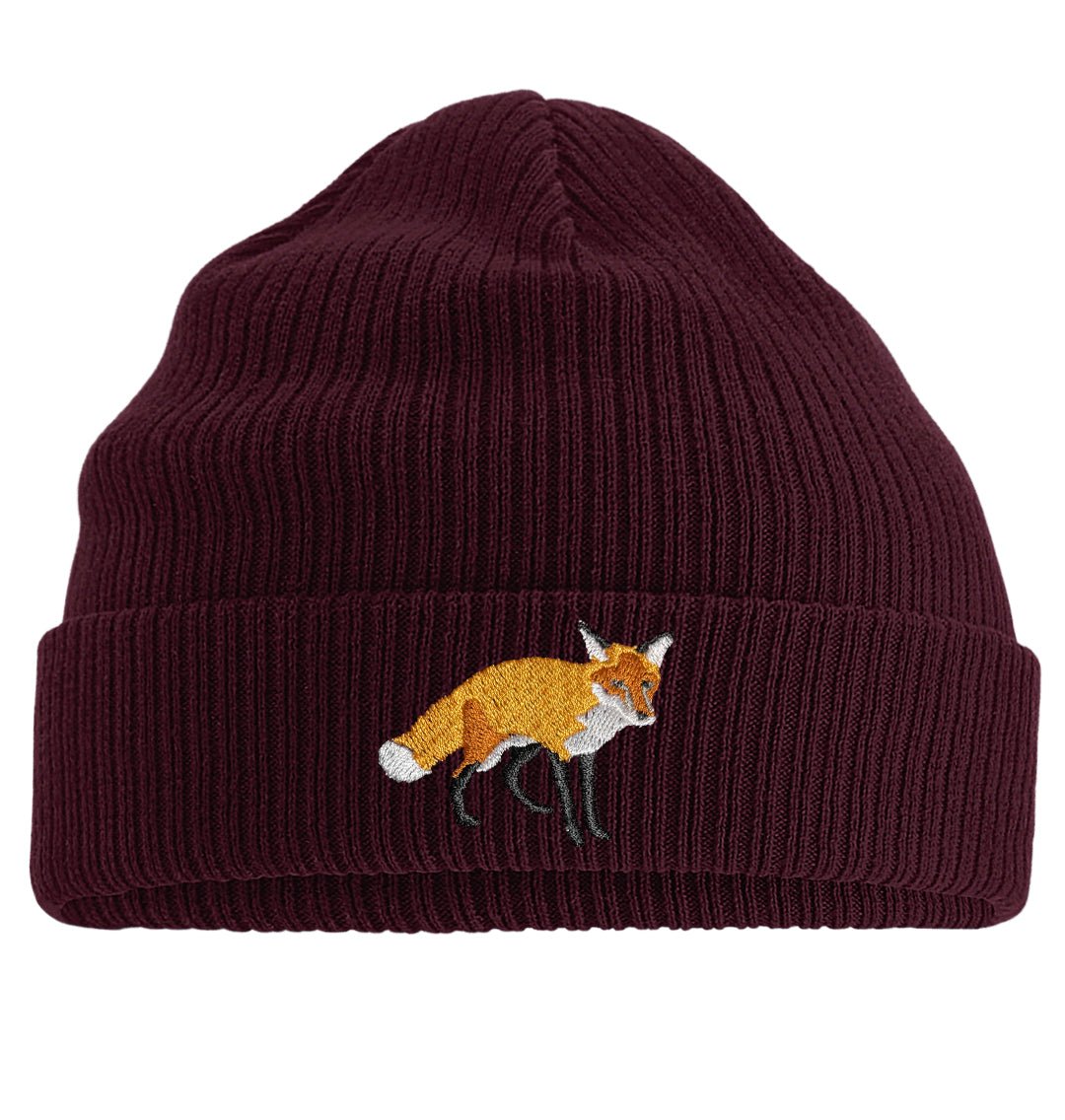Red Fox Beanie - Blue Panda