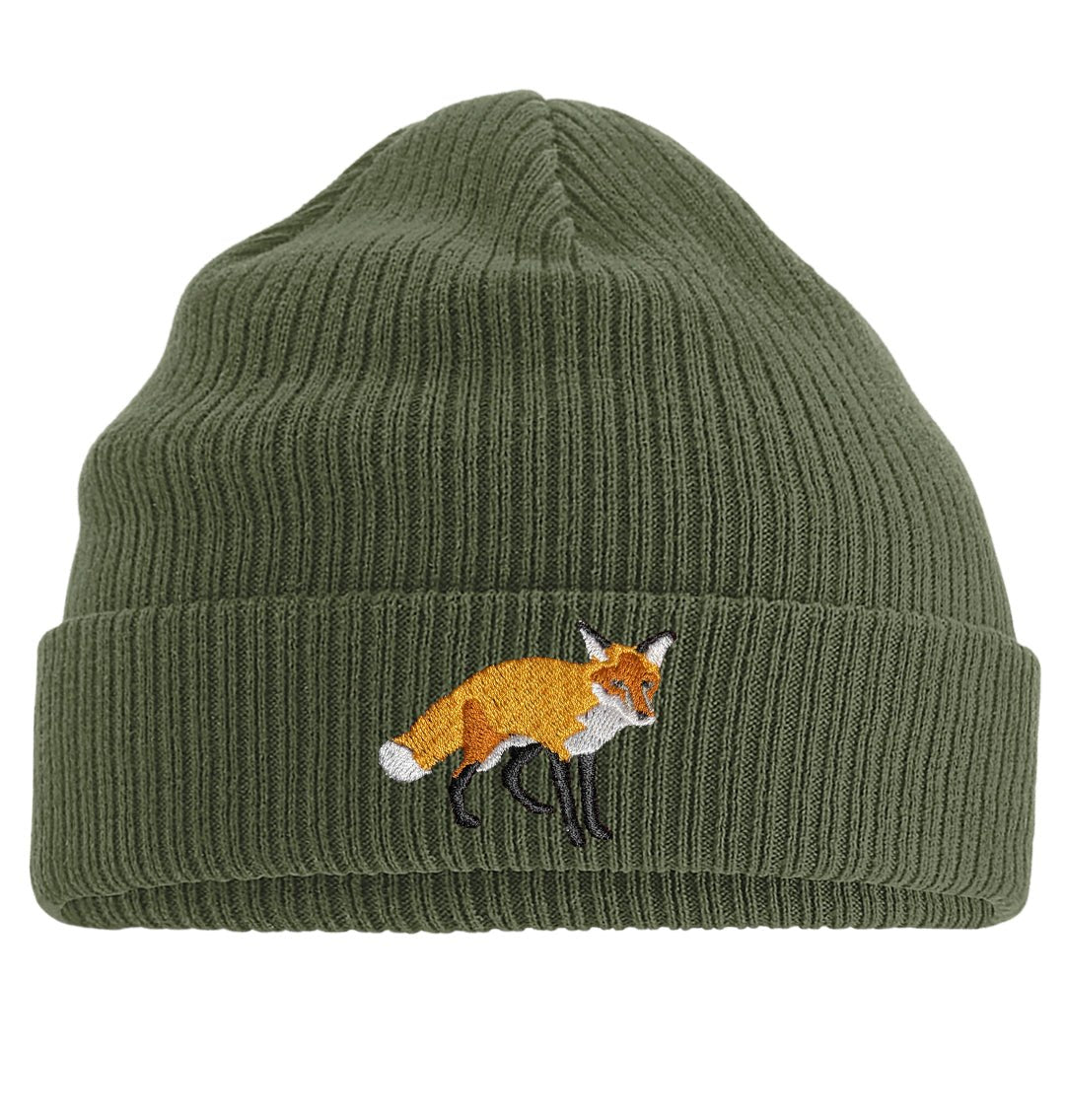 Red Fox Beanie - Blue Panda