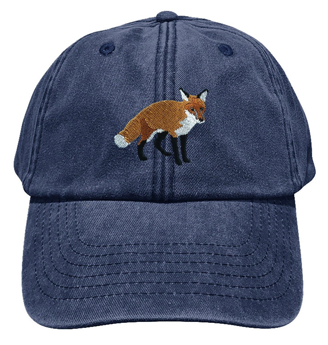 Red Fox Denim Cap - Blue Panda